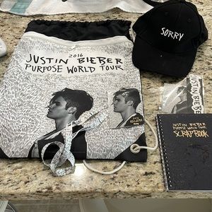 Justin Bieber purpose tour items